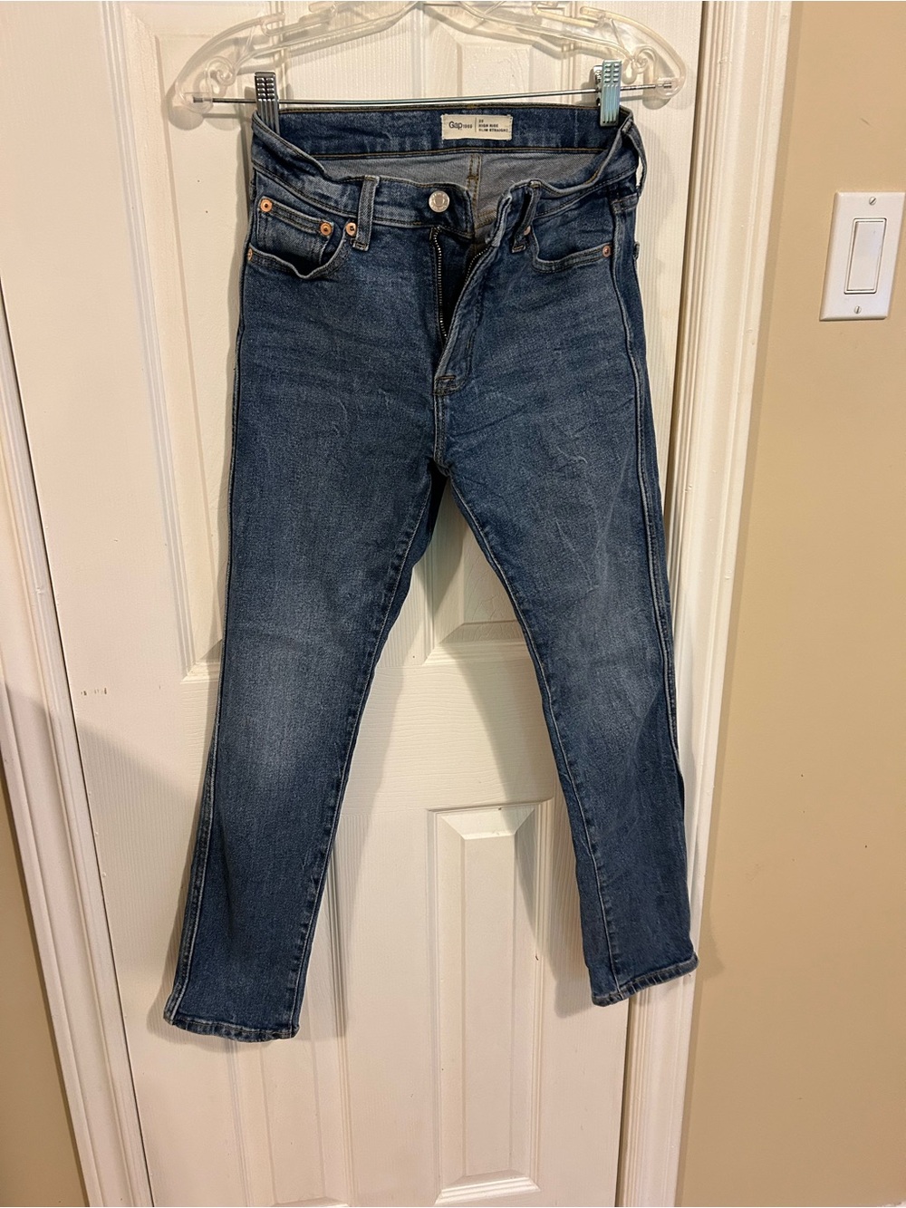 GAP Blue Straight-Leg Denim Jeans